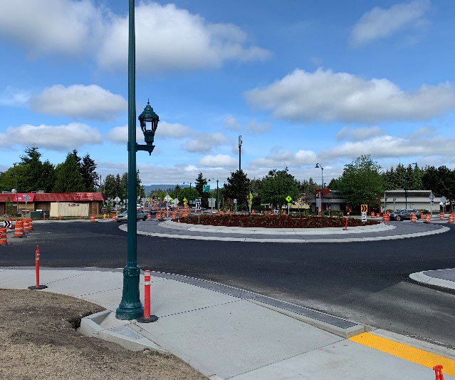 Roundabout at Capitol and Trosper