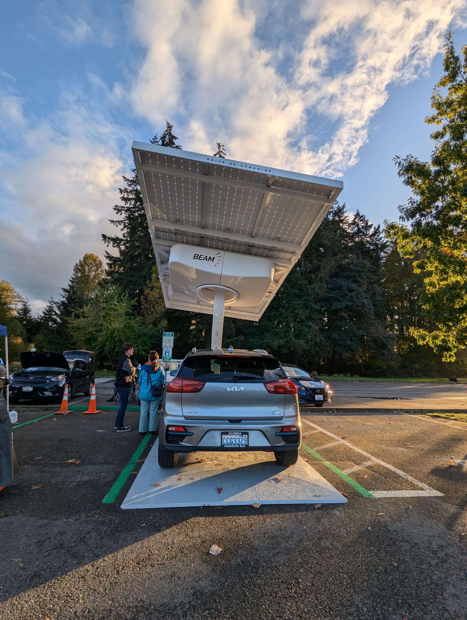 Solar EV charger