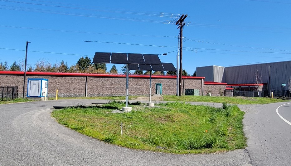 Solar array at Crites water fill station